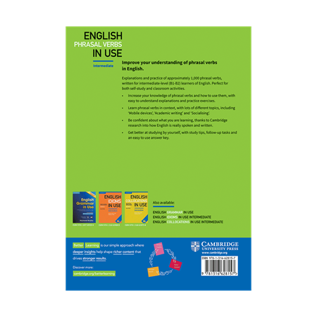 English Phrasal Verbs in Use Intermediate 2nd Edition     BackCover